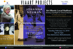 Art Meets Local Authors: Shining a Spotlight on Johanna Neuman @ Via Art Projects | Palm Beach | Florida | United States